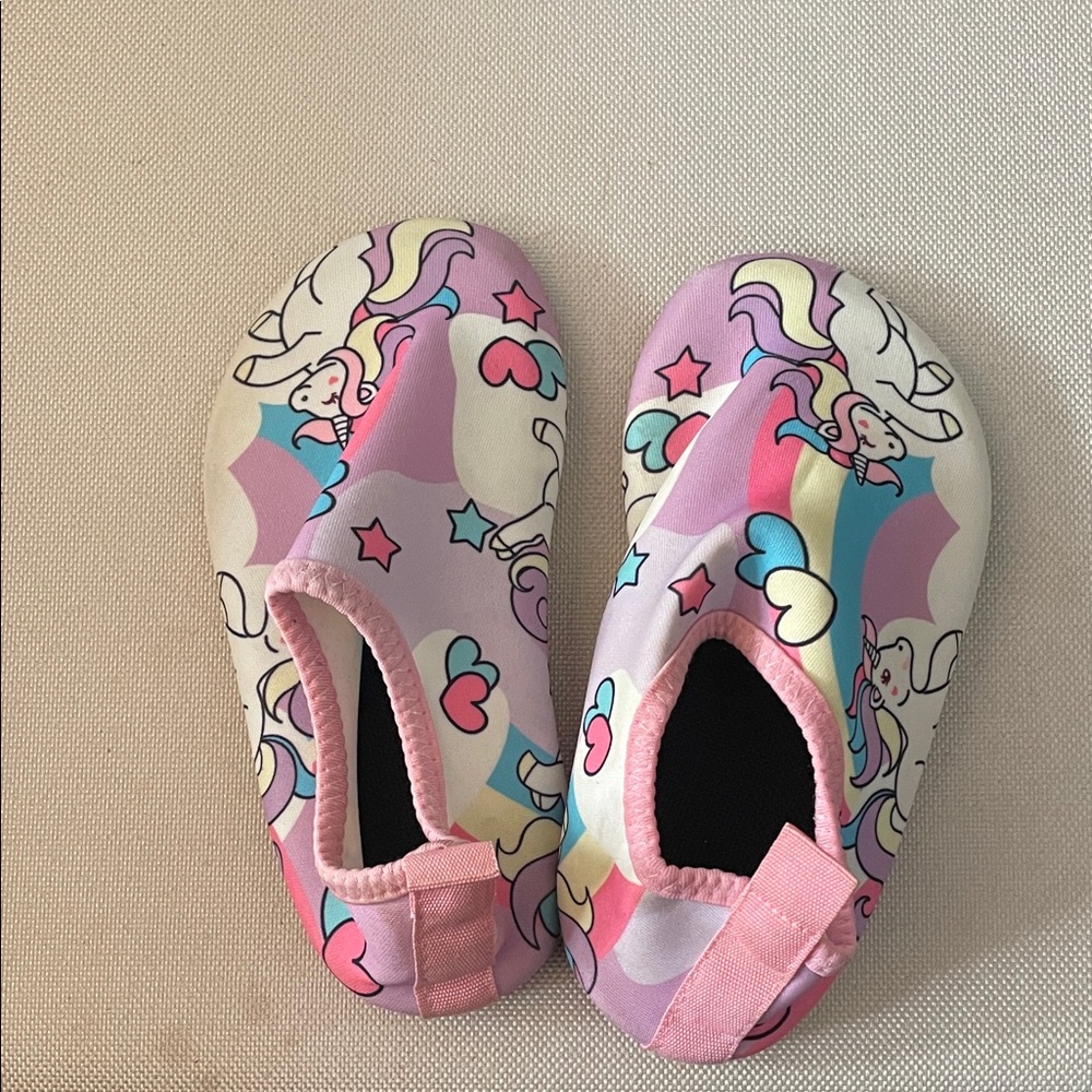 Amazon Unicorn Kids Water Shoes - Pink and Multicolor